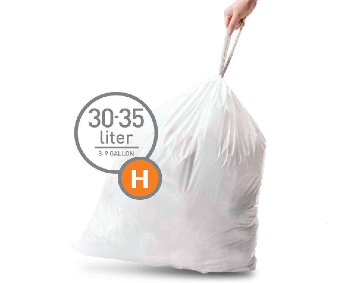 שקיות אשפה לפח 30 ליטר (H) דגם Simplehuman - CW0168 - סימפליומן