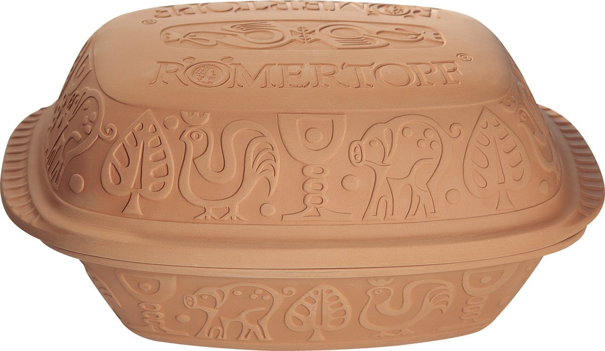 סיר חרס לעוף (ללחמים) מיני - ROMERTOPF