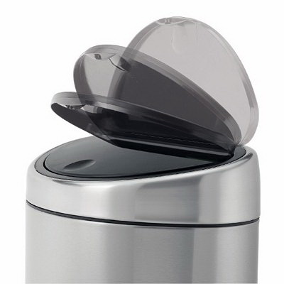 פח אשפה למטבח אובלי טאץ' למטבח 40 ליטר מבריק - Brabantia - ברבנטיה