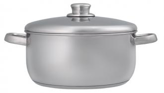 סיר נירוסטה 8 ליטר נמוך דגם כר...