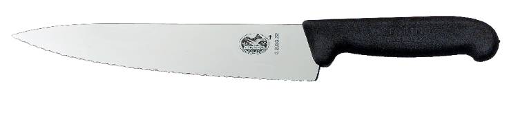 סכין טבח משונן ידית פלסטיק עבה 19 ס"מ דגם 5.2033.19 - Victorinox