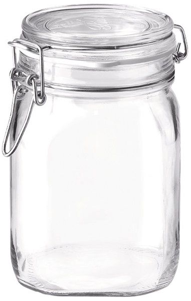 צנצנת פידו ואקום זכוכית 1 ליטר - Bormioli