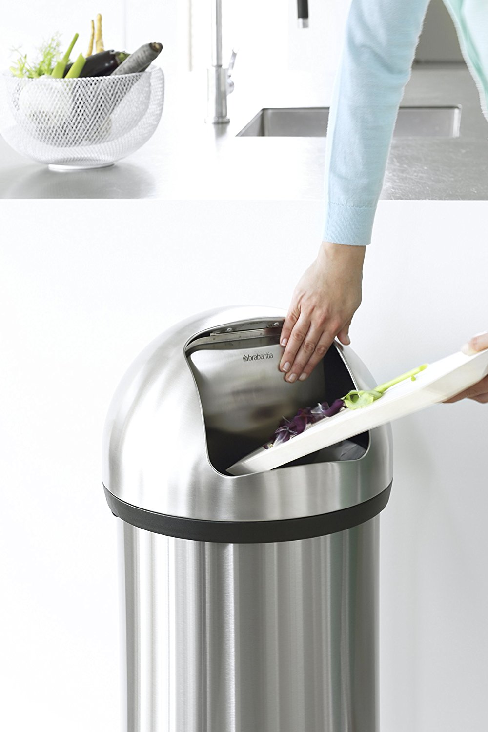 פח אשפה פוש 50 ליטר מט - Brabantia