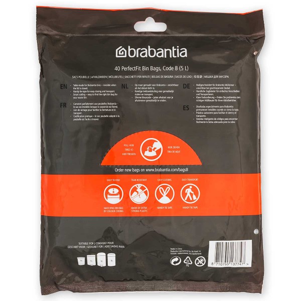 שקיות אשפה (B) לפח 5 ליטר - Barbantia-ברבנטיה