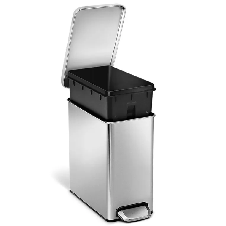 פח אשפה מלבני דוושה 10 ליטר דגם  Simplehuman - CW1898cb