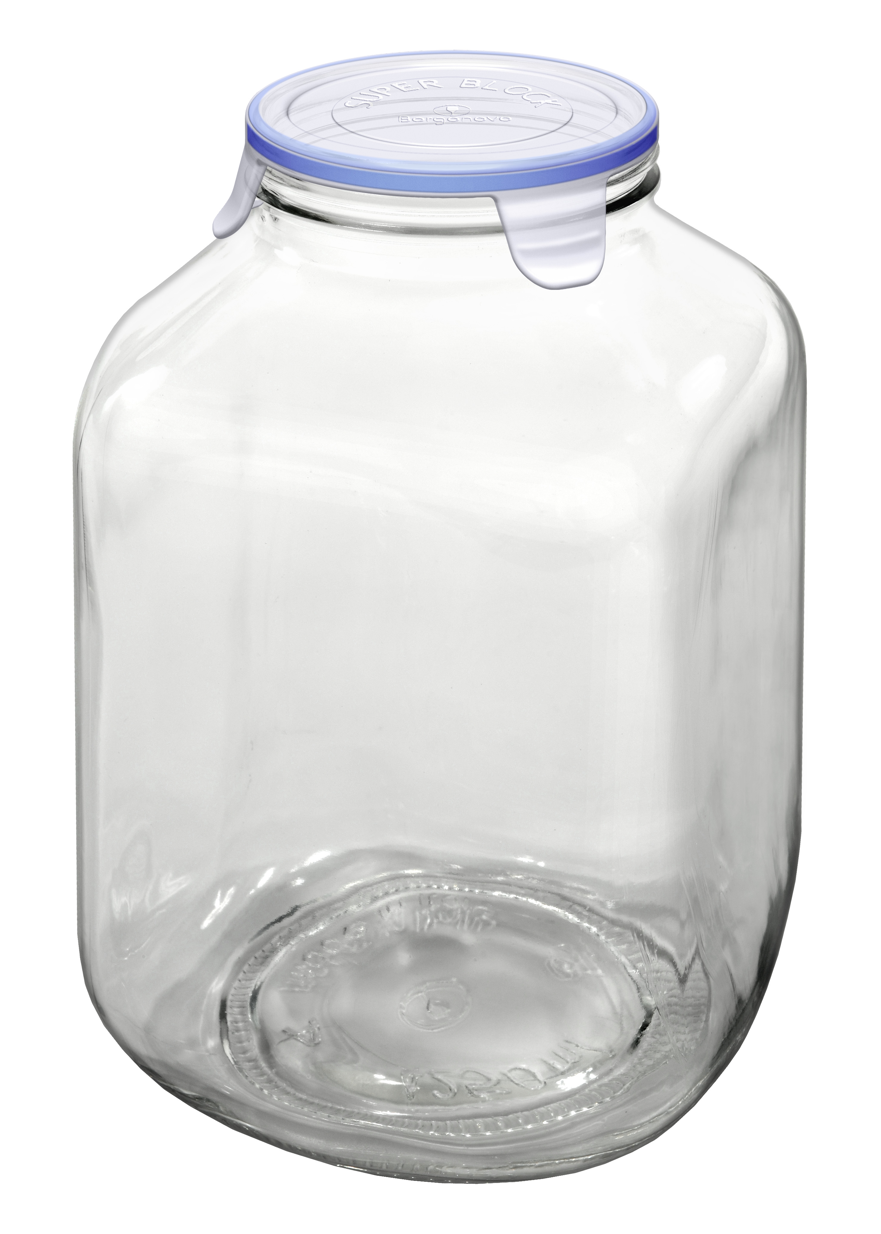 צנצנות זכוכית הרמטית סופרבלוק 4.25 ליטר - Borgonovo
