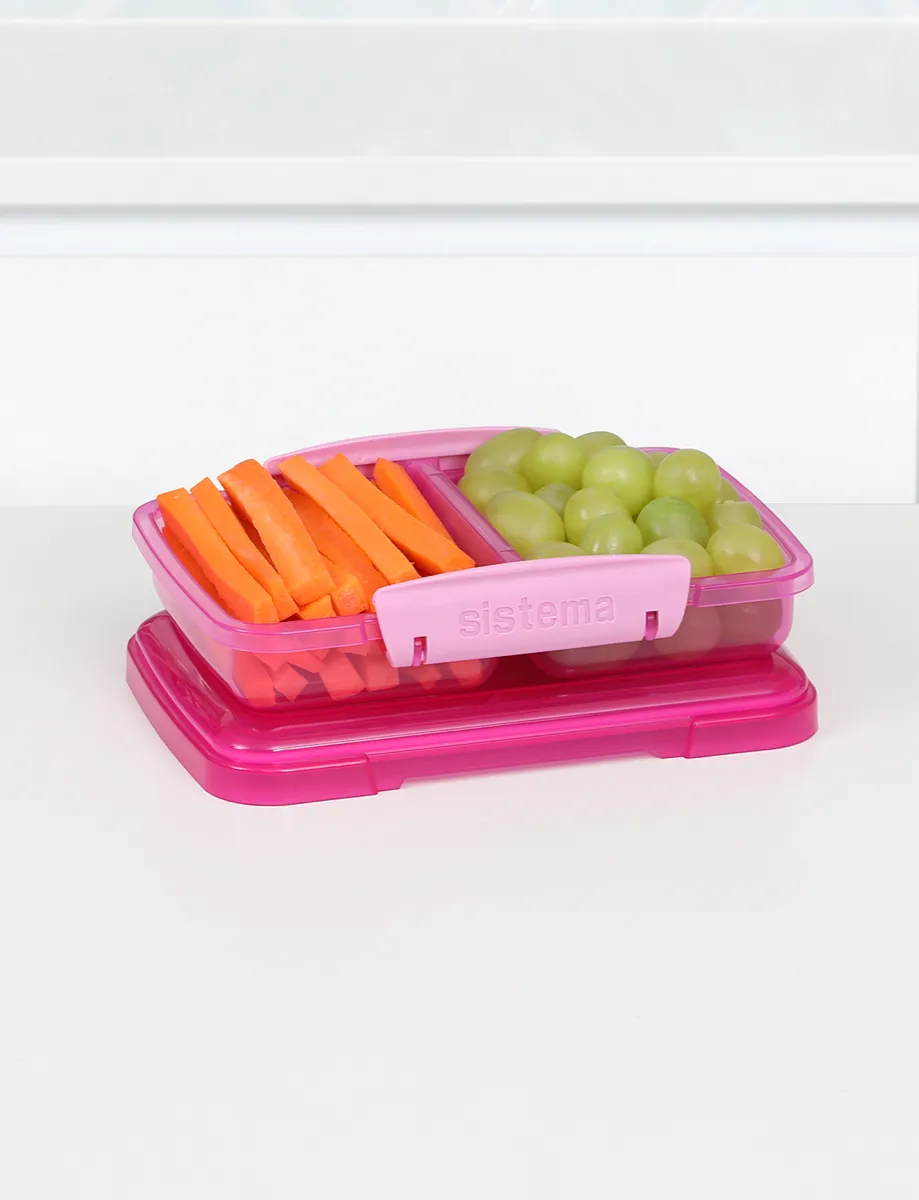 קופסת אוכל מחולקת קטנה 21518 - סיסטמה Sistema