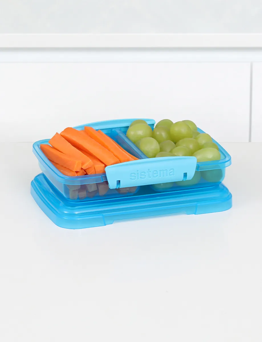 קופסת אוכל מחולקת קטנה 21518 - סיסטמה Sistema
