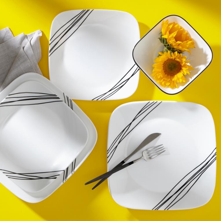 צלחות קורנינג קורל דגם (413) Corning Corelle - Simple Sketch