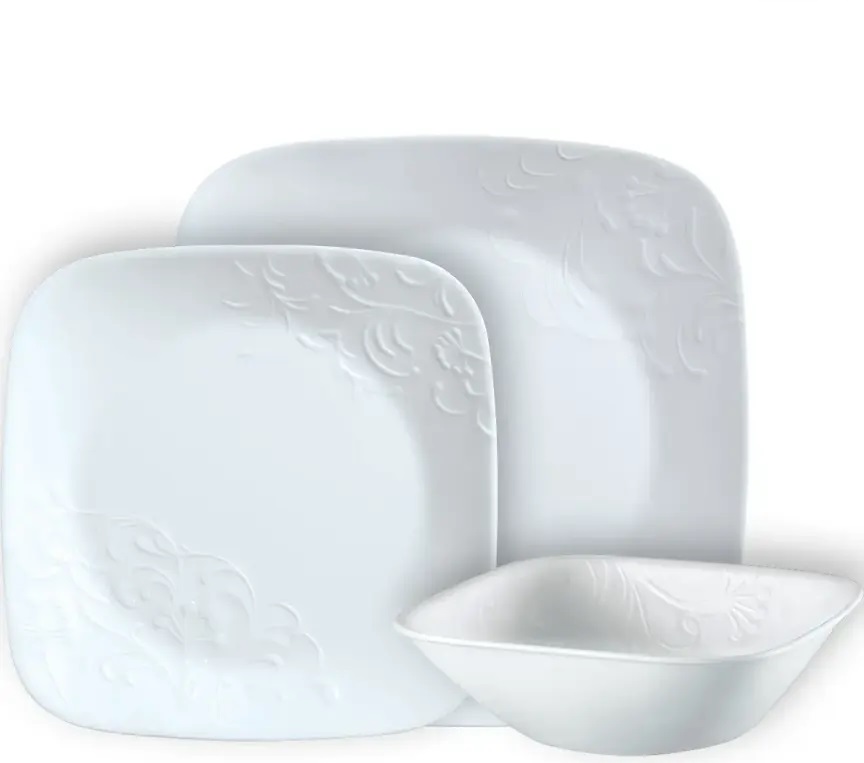 צלחות קורנינג קורל מרובעות דגם (310) Corning Corelle - Cherish