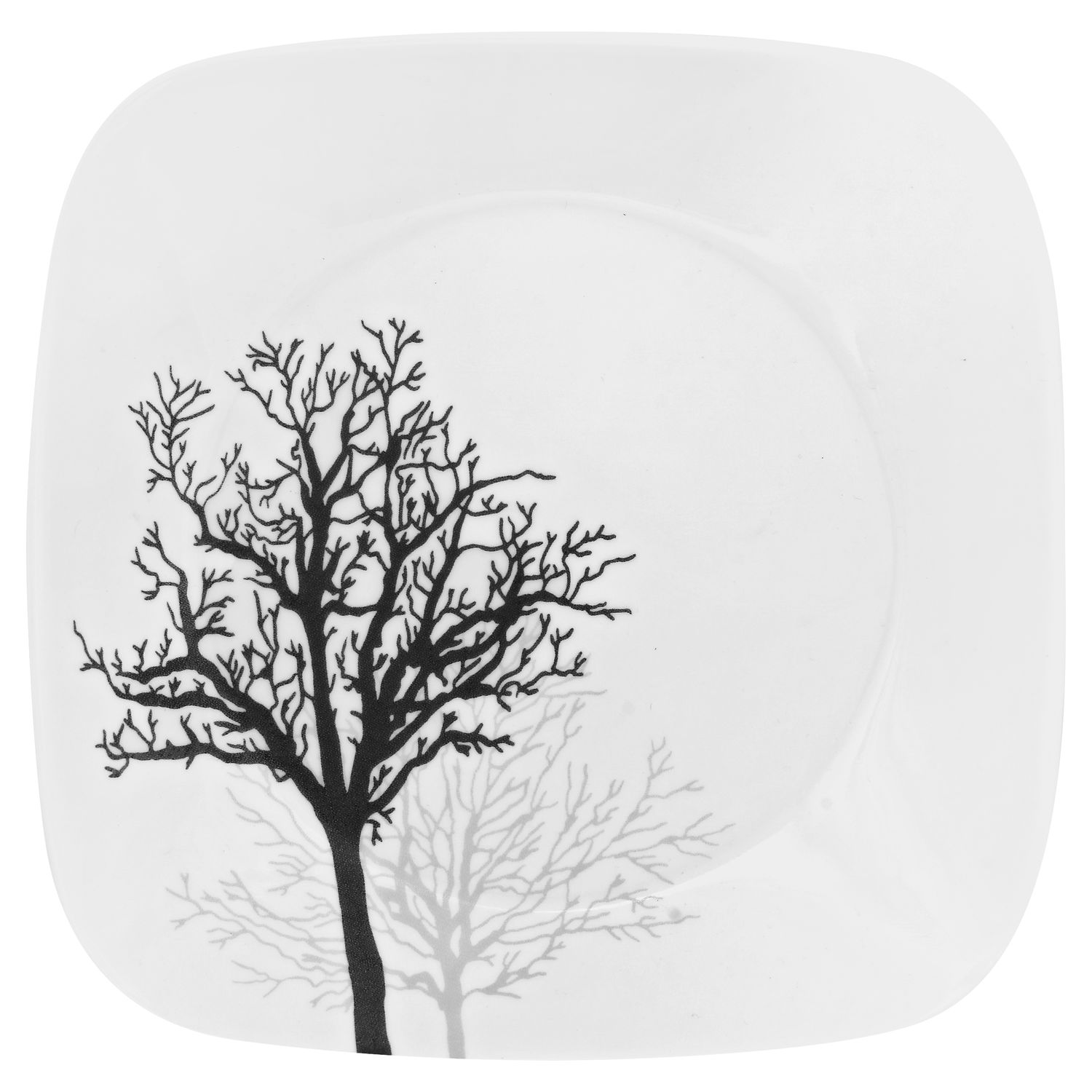 צלחות קורנינג קורל מרובעות דגם (430) Corning Corelle - Timber Shadows