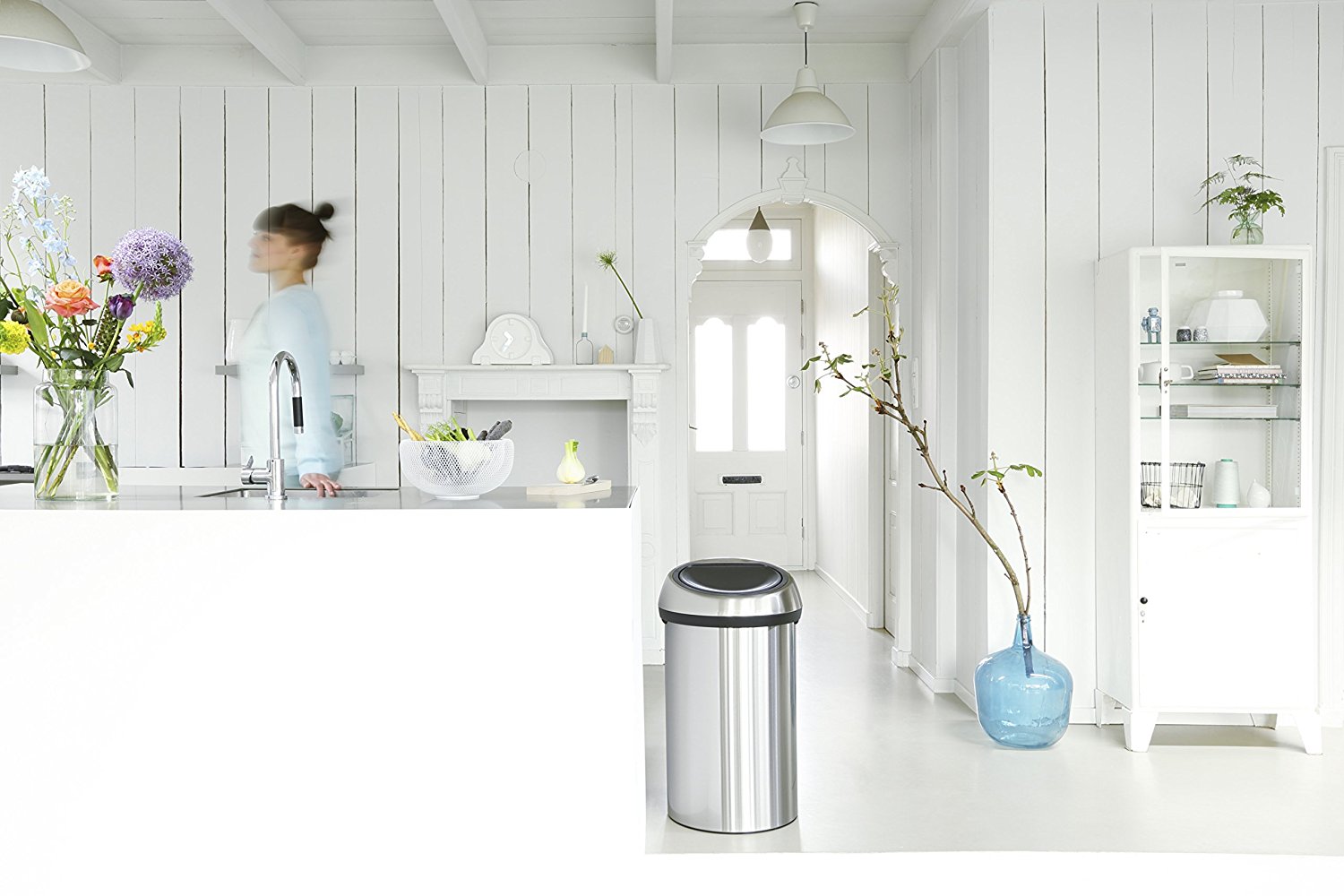 פח אשפה למטבח טאץ' למטבח  60 ליטר מבריק - Brabantia - ברבנטיה
