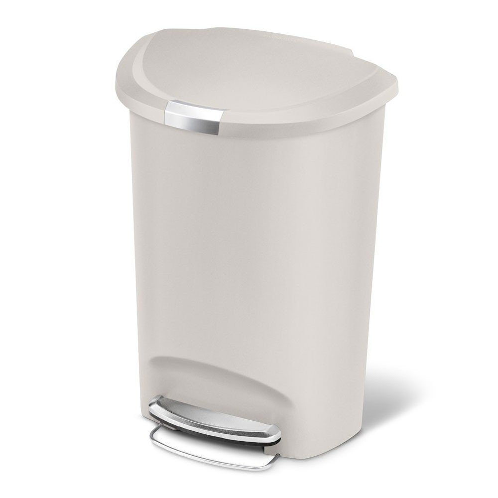 פח אשפה פלסטיק למטבח חצי עגול 50 ליטר -  Simplehuman