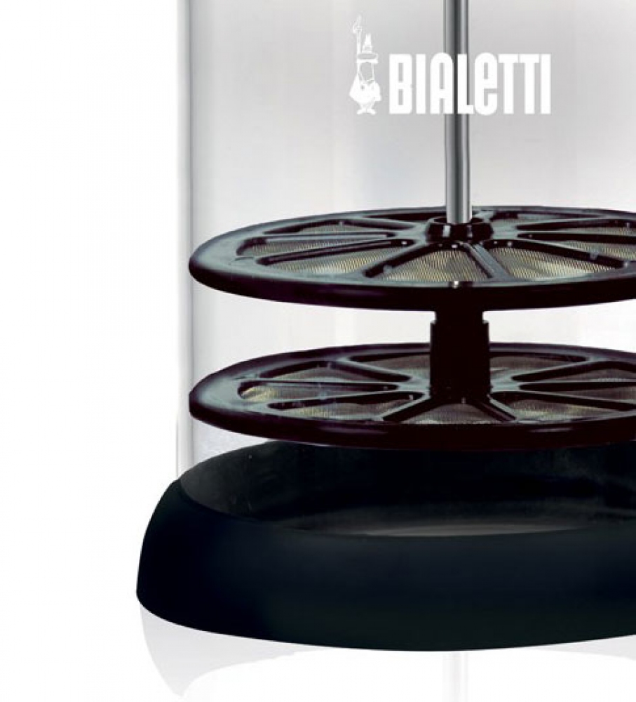 מקציף חלב ידני זכוכית 3 כוסות -BIALETTI