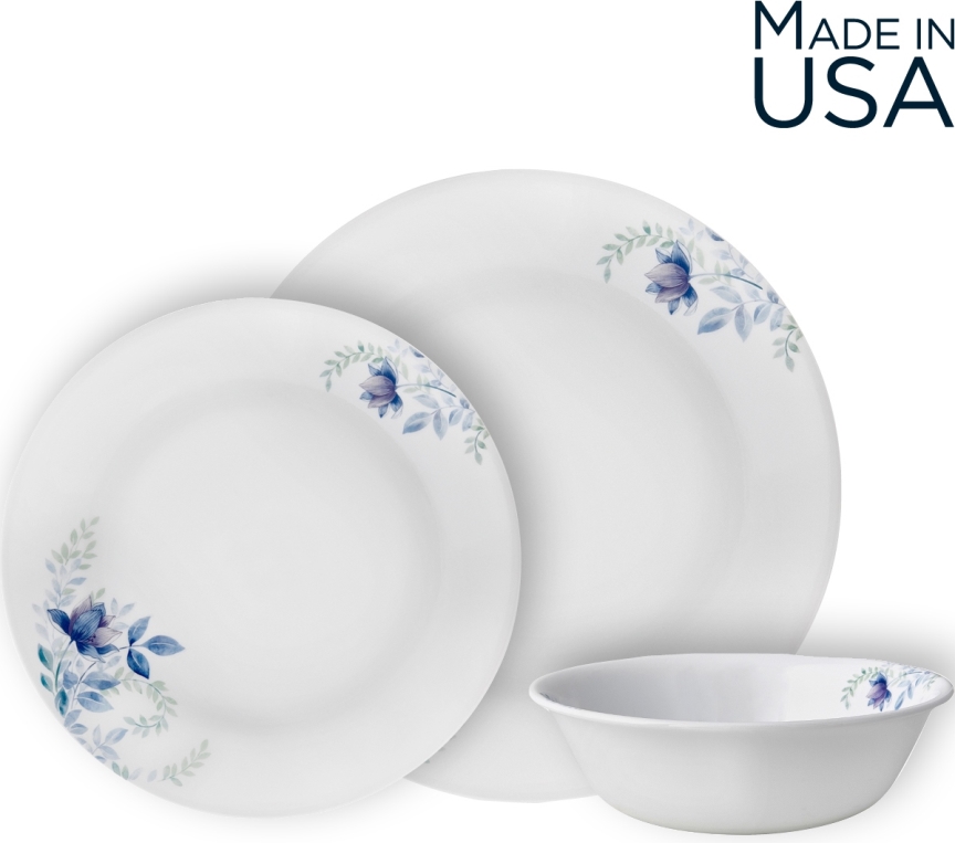 צלחות קורנינג קורל דגם 359 - Corning Corelle -  Blue Floral