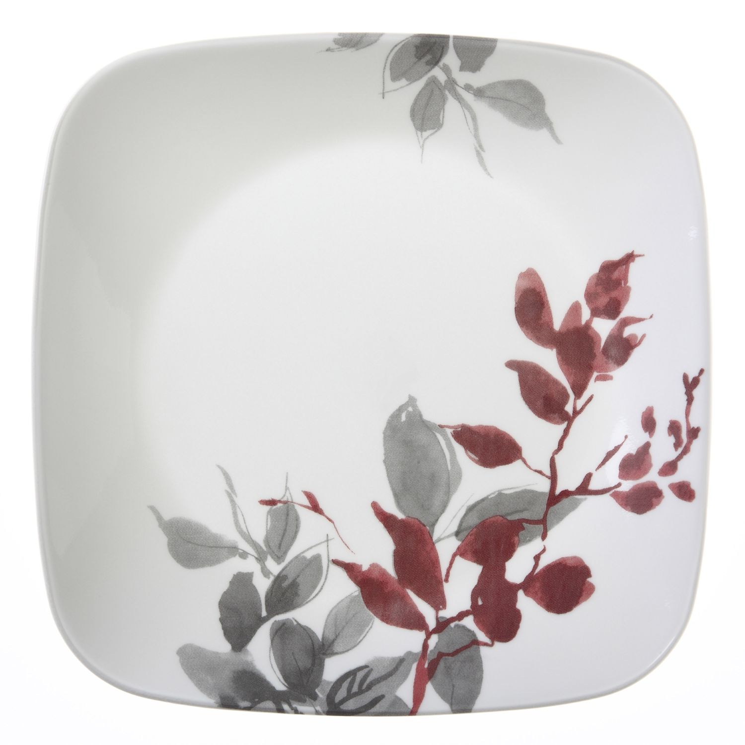 צלחות קורנינג קורל מרובעות (סט 16 חל') דגם (418) Corning Corelle - Kyoto Leaves