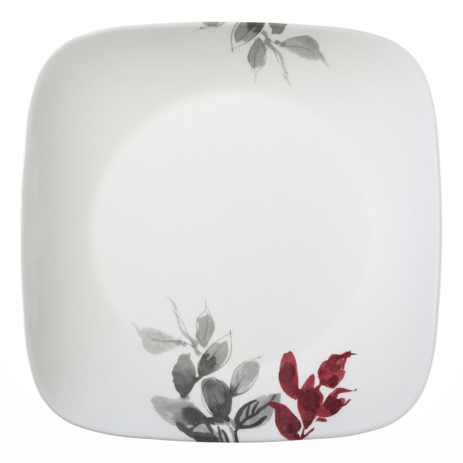 צלחות קורנינג קורל מרובעות (סט 16 חל') דגם (418) Corning Corelle - Kyoto Leaves