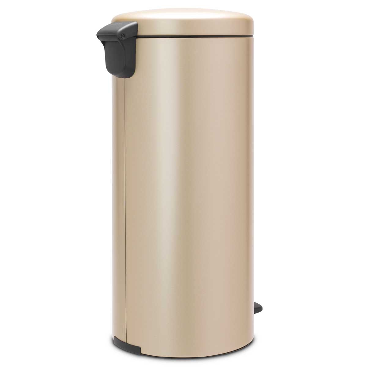 פח אשפה פדל למטבח 30 ליטר זהב מטאלי מסידרת  Brabantia - New icon - ברבנטיה