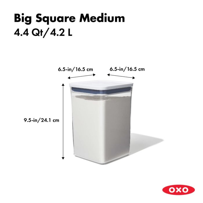 מיכל איחסון POP מרובע 4.2 ליטר - OXO