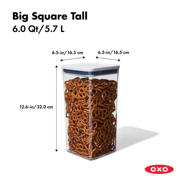 מיכל איחסון POP מרובע 5.7 ליטר - OXO