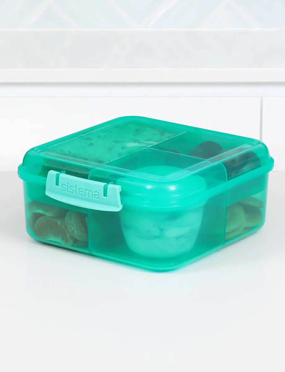 קופסת אוכל מחולקת בנטו קטנה 1.25 ליטר - סיסטמה Sistema