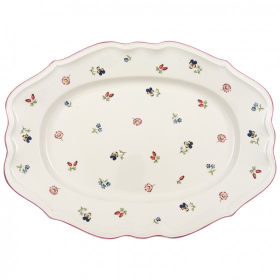 פלטה אובלית 1 דגם  villeroy boch - Petite Fleur