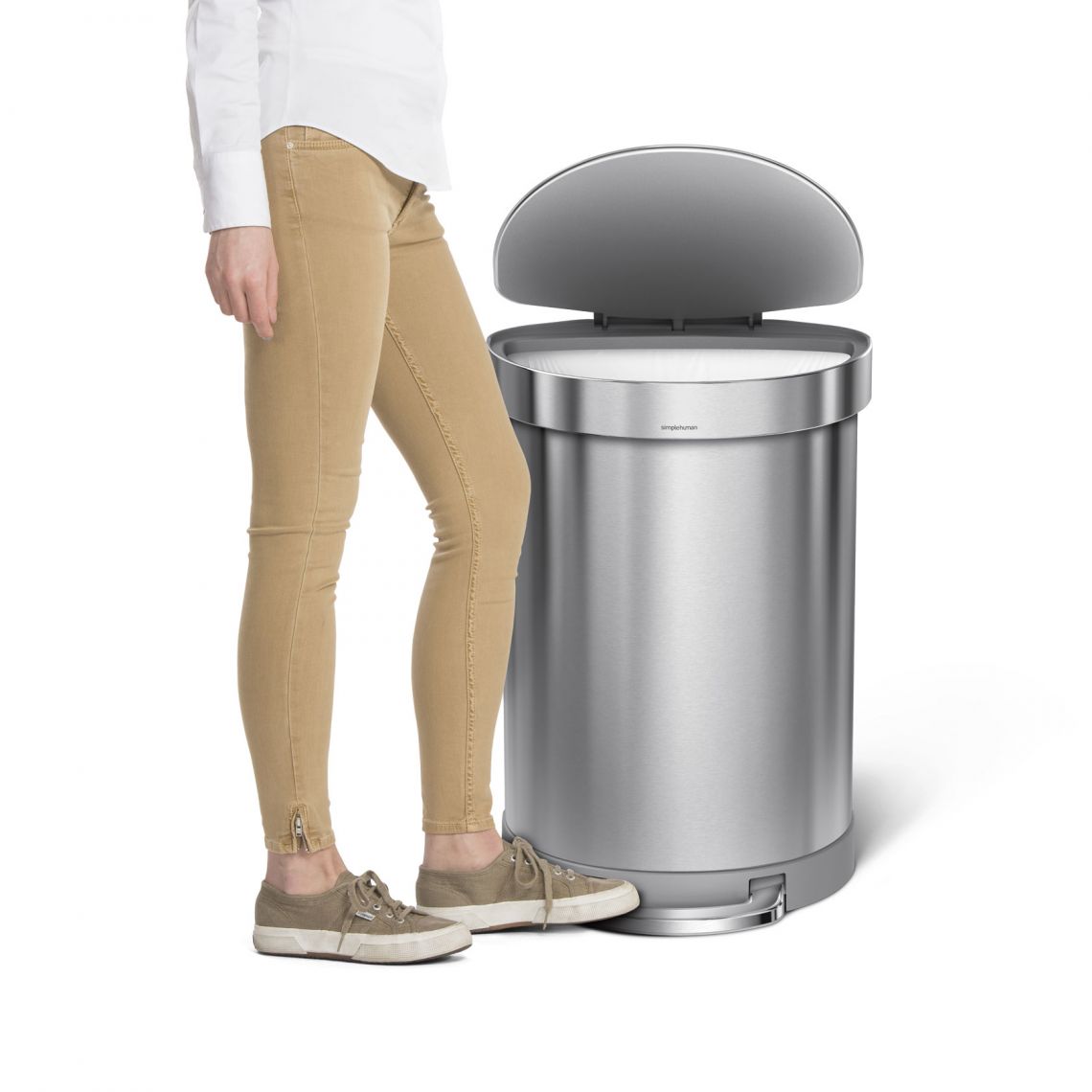פח אשפה למטבח חצי עגול למטבח  60 ליטר דגם  Simplehuman - CW2029  - סימפליומן