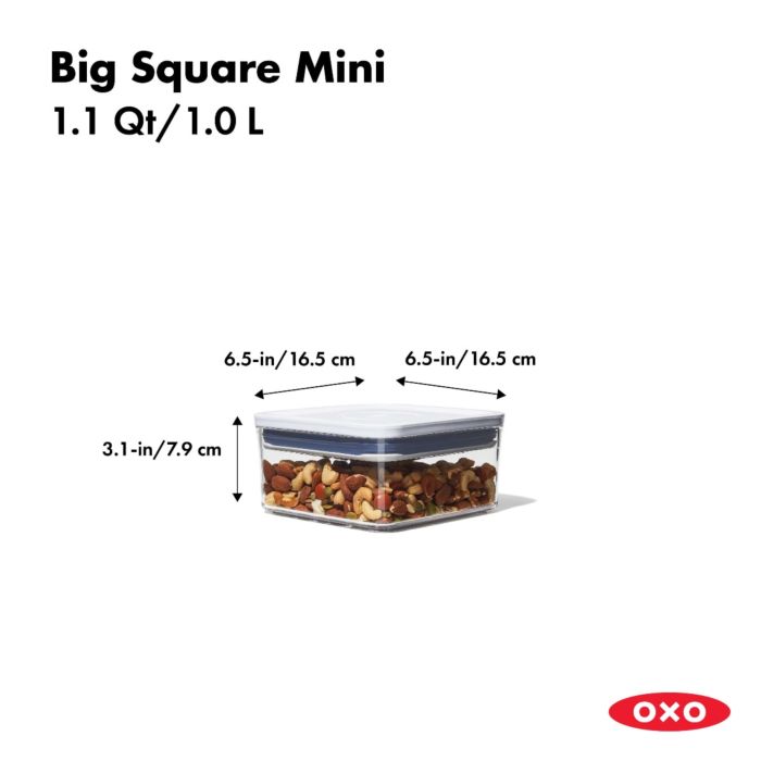 מיכל איחסון POP ריבוע גדול מיני 1.1 ליטר - OXO