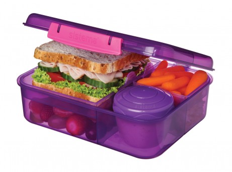 קופסת ארוחת צהריים מחולקת בנטו בינוני 1.65 ליטר - סיסטמה Sistema