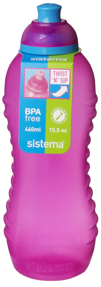 בקבוק משקה ורוד בנפח 460 מ"ל - סיסטמה Sistema 