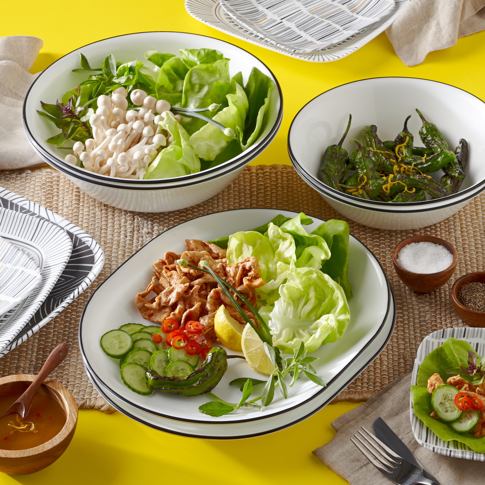 פלטה אובלית צבעונית קורנינג קורל - Corning Corelle