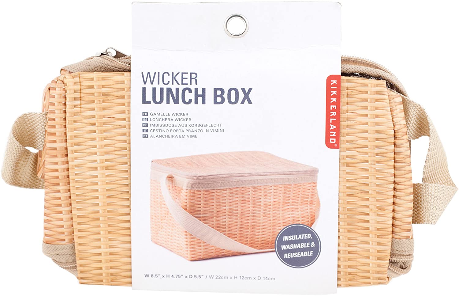 תיק אוכל Wicker - Kikkerland