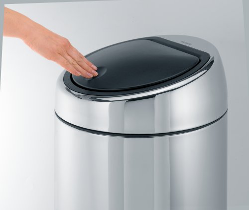 פח אשפה למטבח טאץ  נירוסטה מט 45 ליטר - Brabantia - ברבנטיה