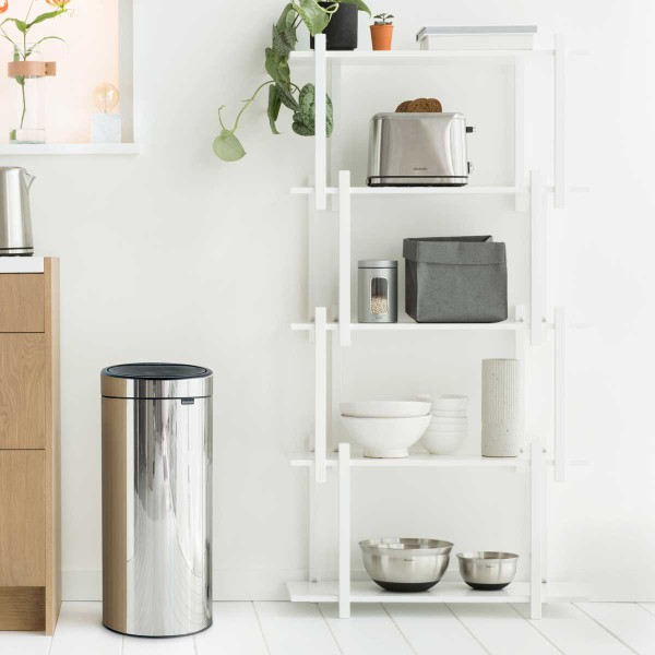 פח אשפה למטבח טאץ' למטבח 30 ליטר מבריק - Brabantia - ברבנטיה