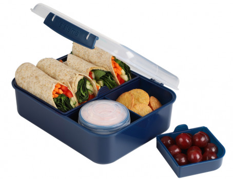 קופסת ארוחת צהריים מחולקת ממוחזרת בנטו בינוני 1.65 ליטר - סיסטמה Sistema