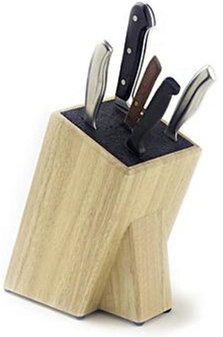 בלוק עץ אוניברסלי לסכינים מרובע - פוד אפיל - Food Appeal