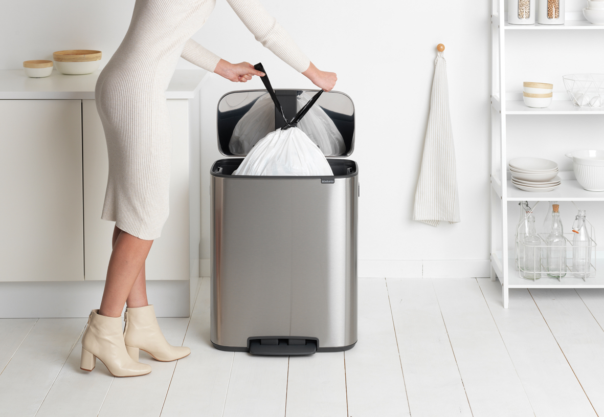 פח דוושה 60 ליטר נירוסטה מט Brabantia -   Bo - ברבנטיה