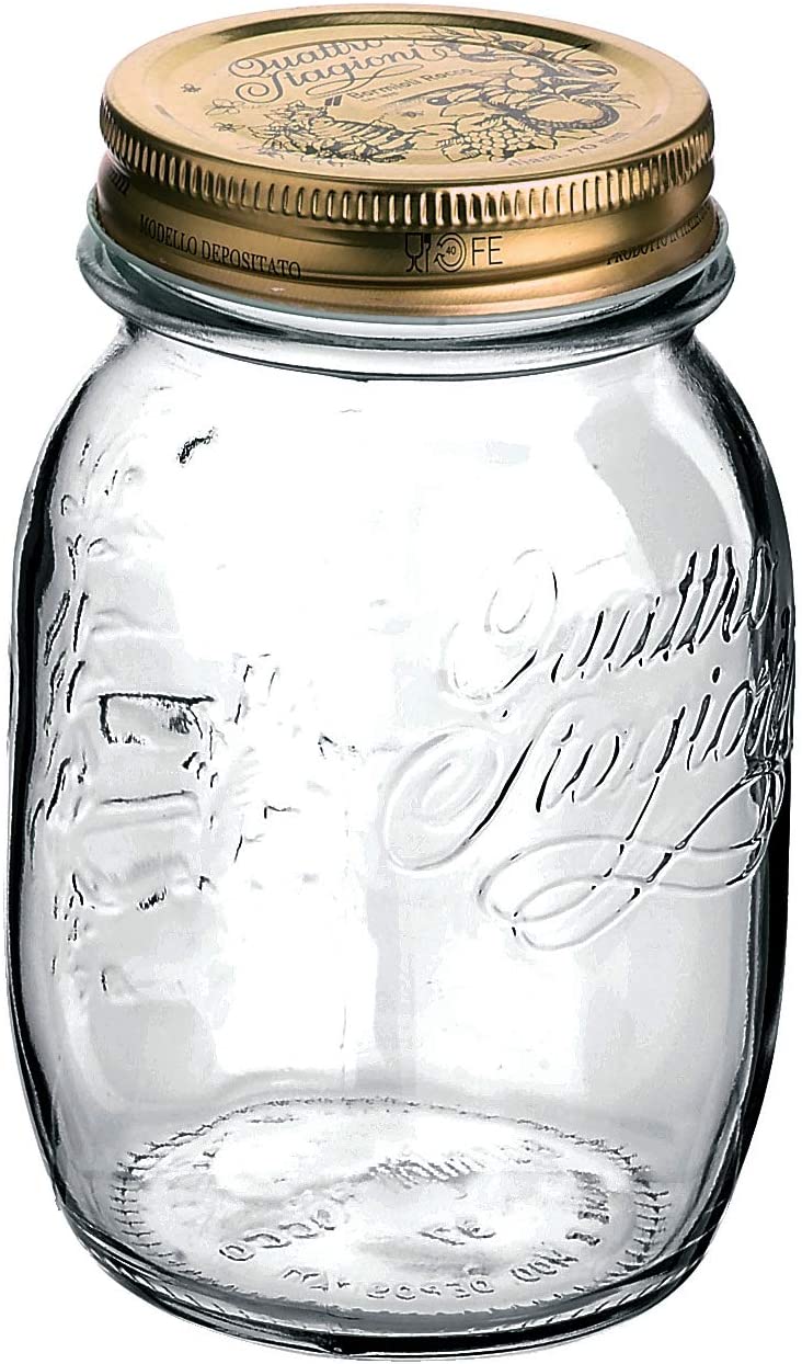 צנצנת זכוכית (12 יח') בנפח 0.70 ליטר דגם סטג'וני - Bormioli