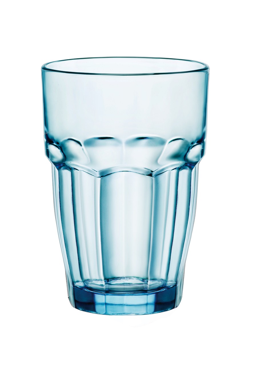 כוס ROCK BAR בגוון תכלת ( 6 י"ח ) בנפח 370 מ"ל - Bromioli