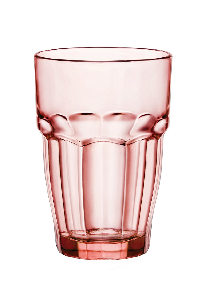 כוס ROCK BAR בגוון אפרסק ( 6 י"ח ) בנפח 370 מ"ל - Bromioli