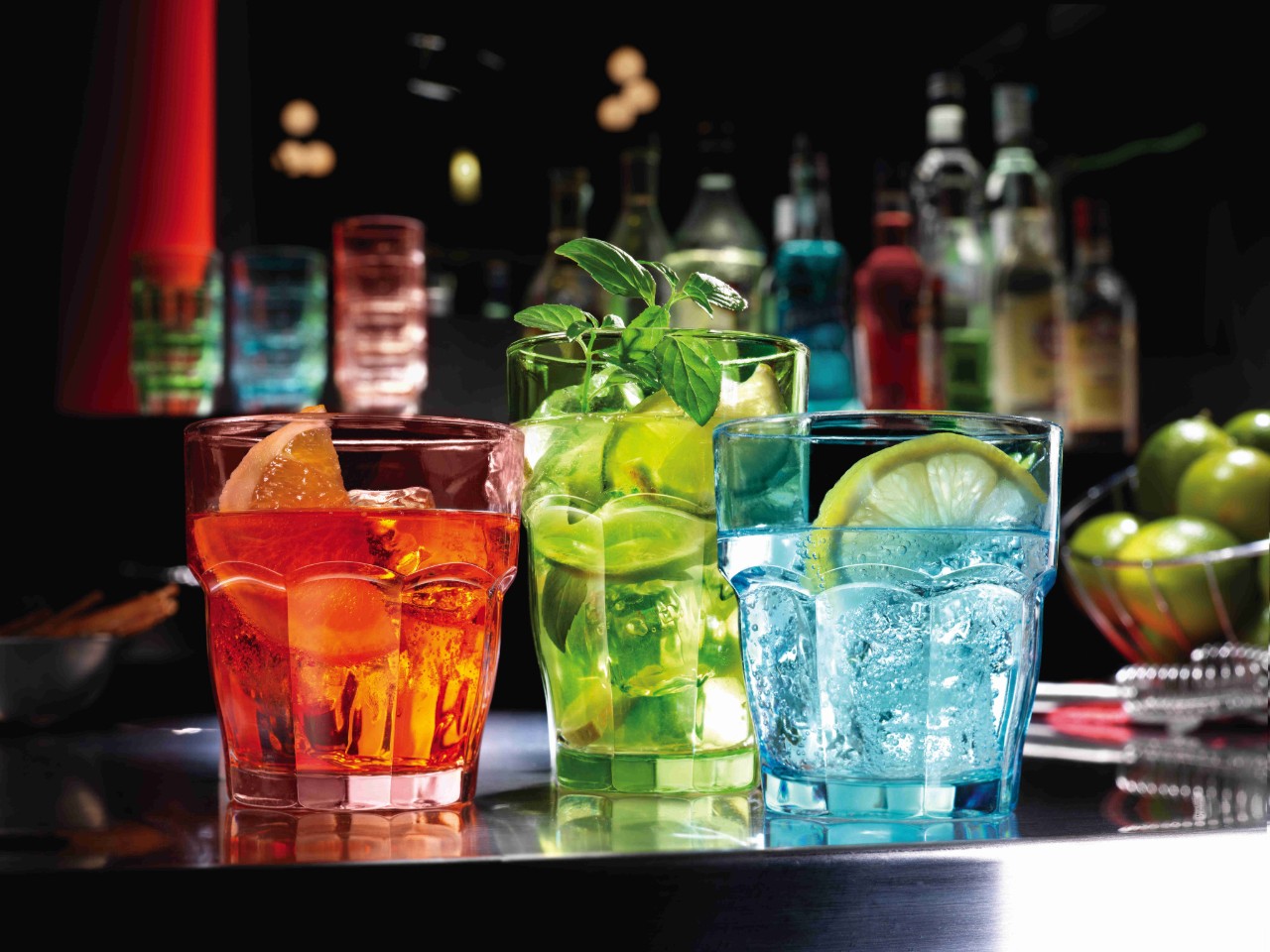 כוס ROCK BAR בגוון ירוק ( 6 י"ח ) בנפח 270 מ"ל - Bromioli