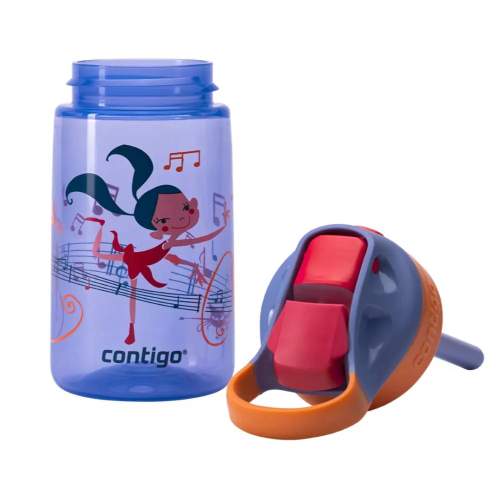 בקבוק ילדים קונטיגו עם קש בנפח 420 מ"ל - Contigo