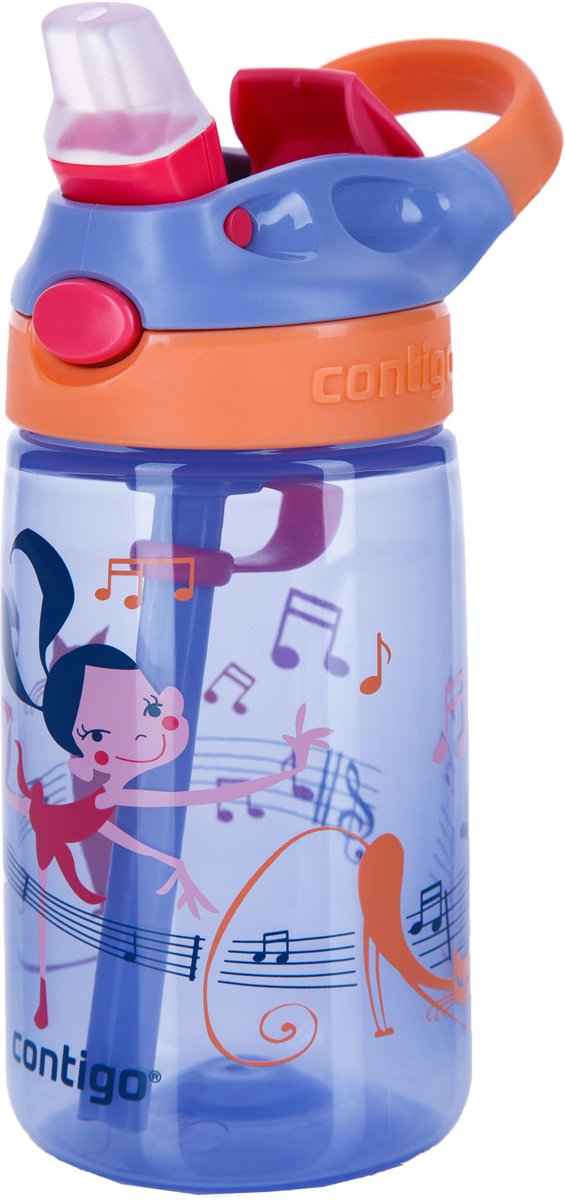 בקבוק ילדים קונטיגו עם קש בנפח 420 מ"ל - Contigo