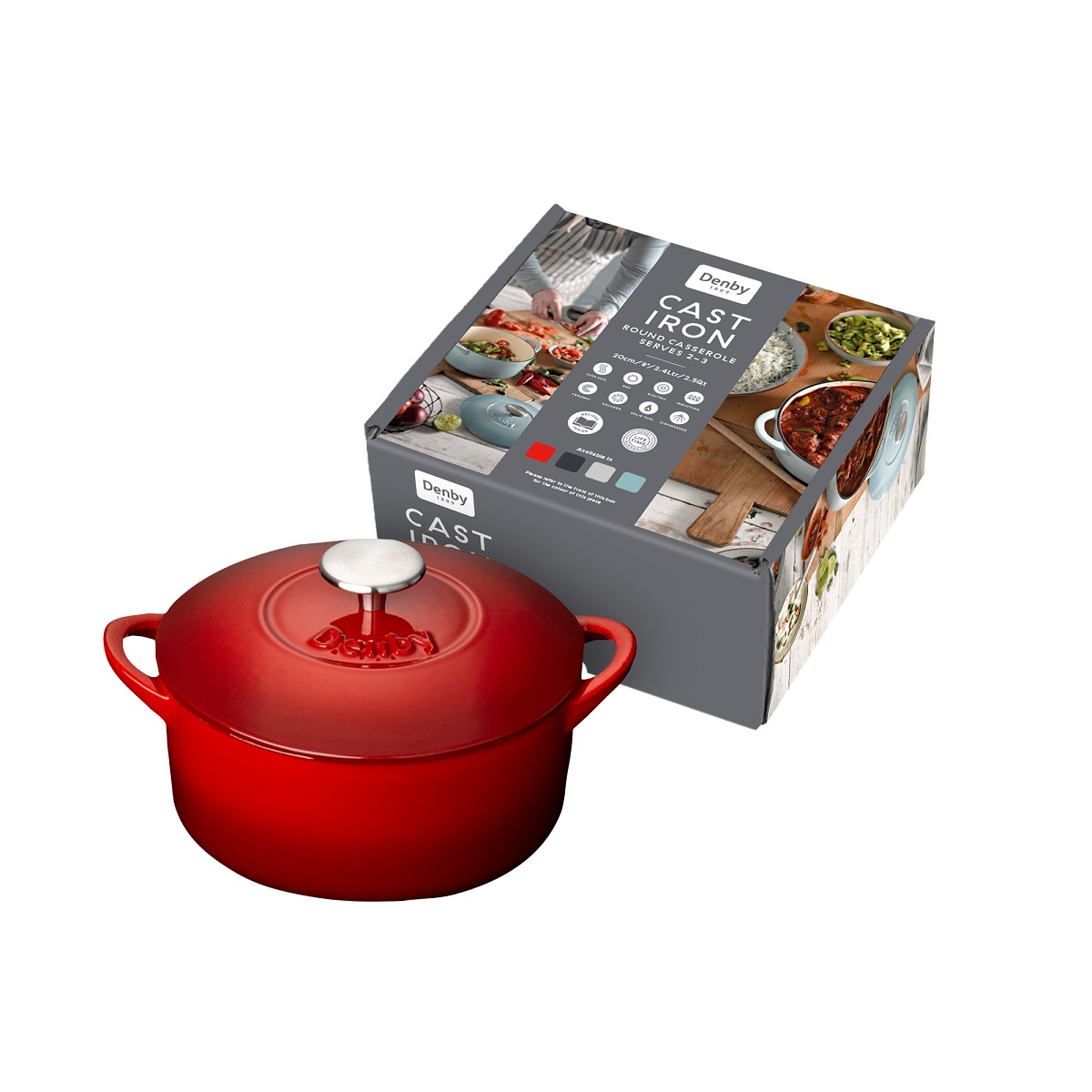 סיר יציקת ברזל 20 ס"מ - Denby