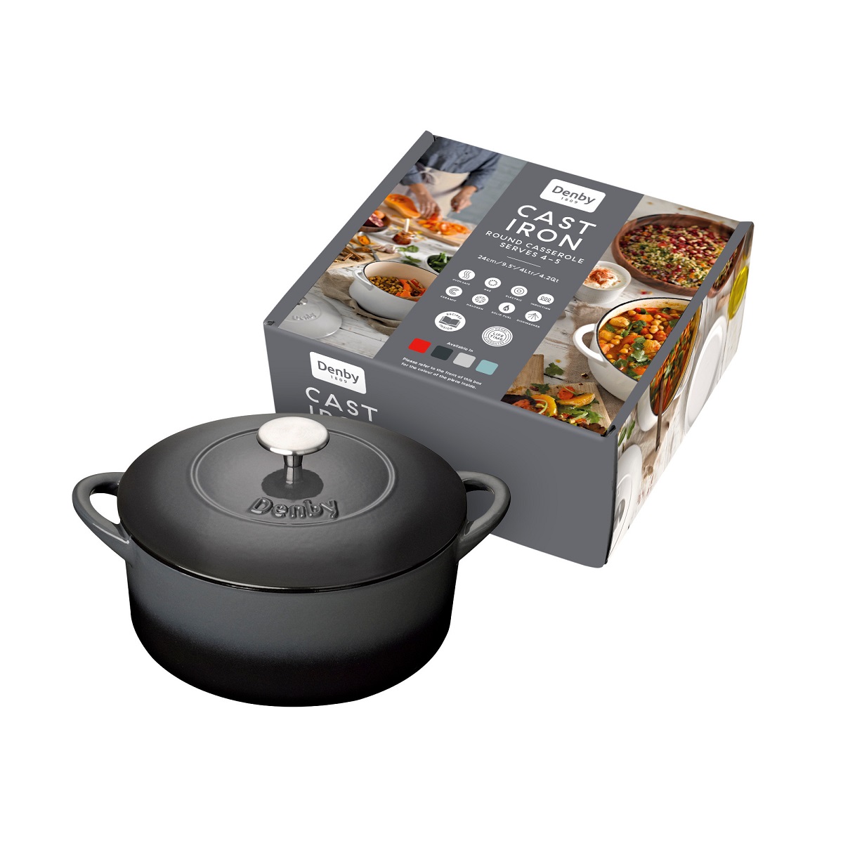 סיר יציקת ברזל 24 ס"מ - Denby