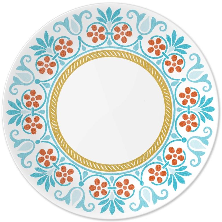 סט 12 צלחות קורנינג קורל דגם (134) Corning Corelle - Terracotta Dreams