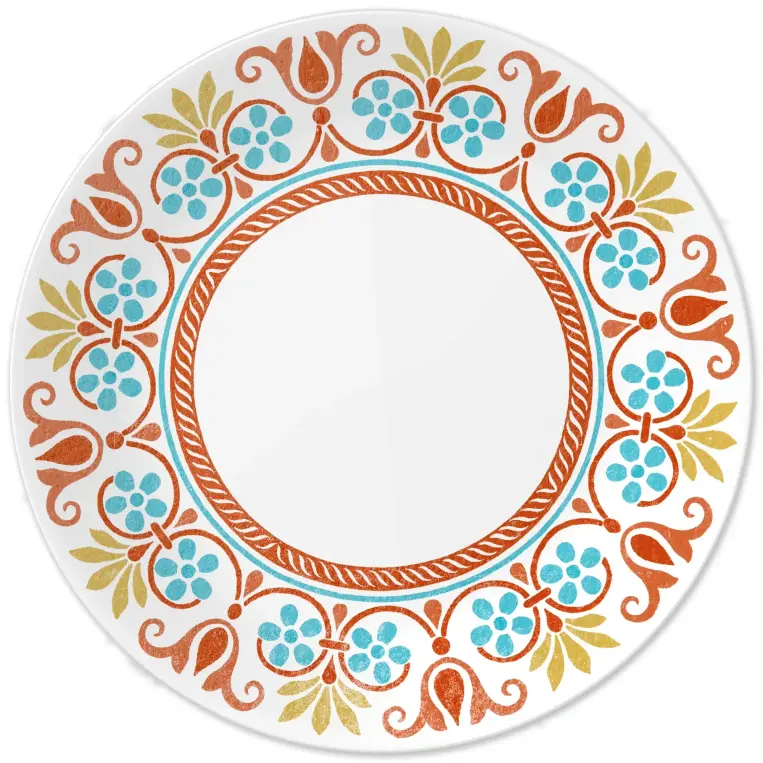 סט 12 צלחות קורנינג קורל דגם (134) Corning Corelle - Terracotta Dreams