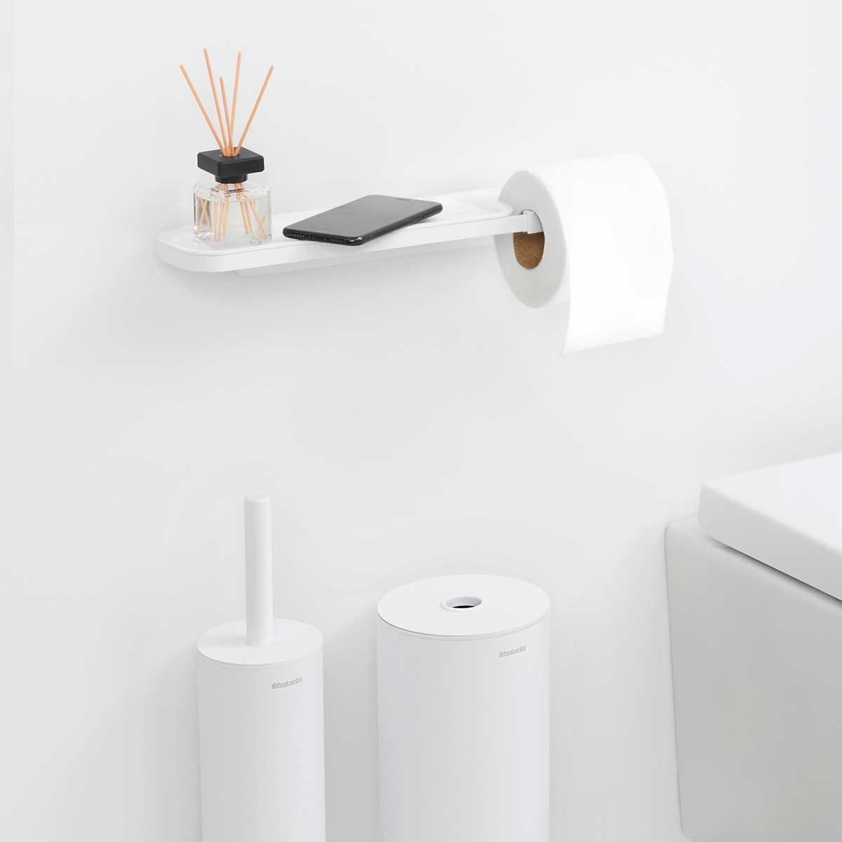 מתקן לנייר טואלט ומדף - Brabantia