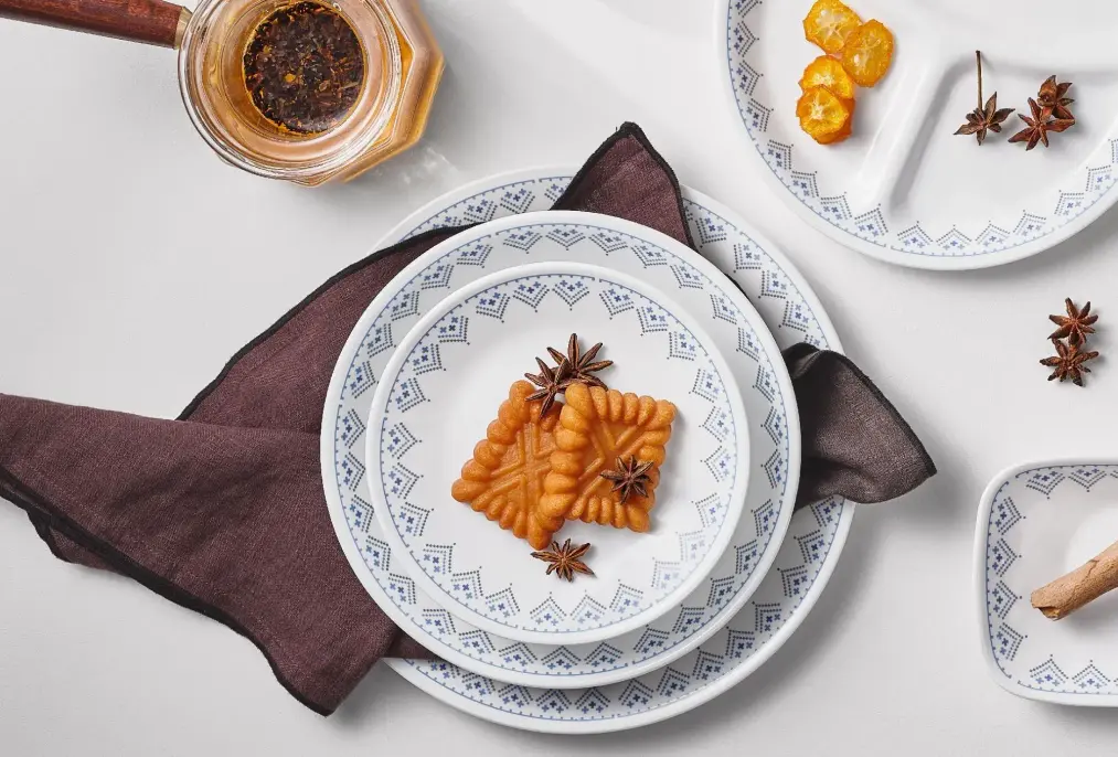 צלחות קורנינג קורל דגם 360 - Corning Corelle - Patchwork