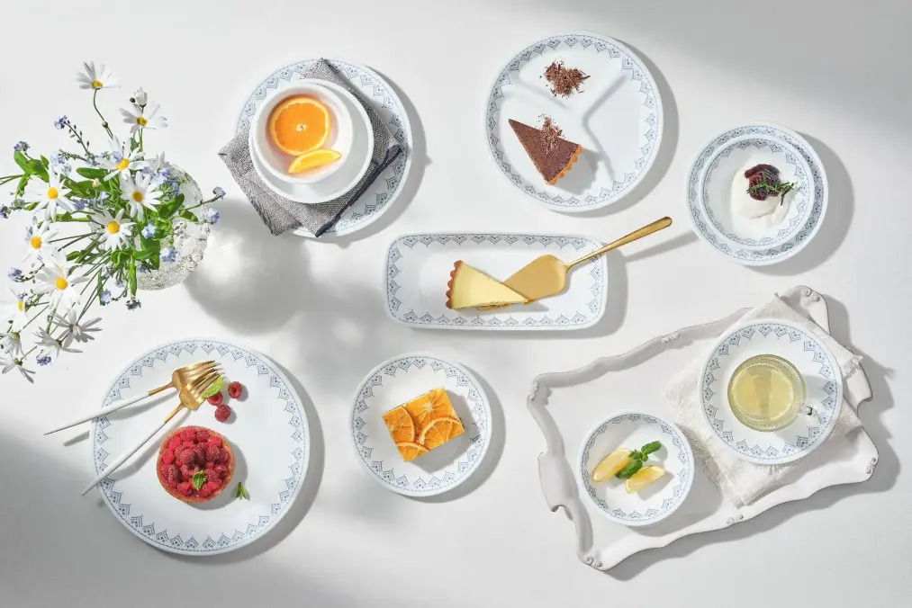 צלחות קורנינג קורל דגם 360 - Corning Corelle - Patchwork
